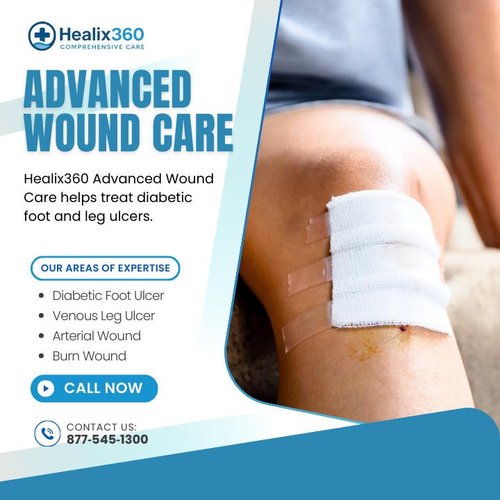 Variety of biologic dressings for advanced wound care displayed on a clean surface