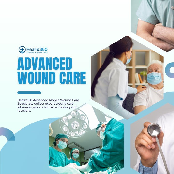 Patient using a mobile app for wound care management, showcasing technology's role in chronic wound treatment