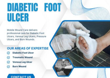 Clinician applying negative pressure wound therapy to enhance healing and infection prevention