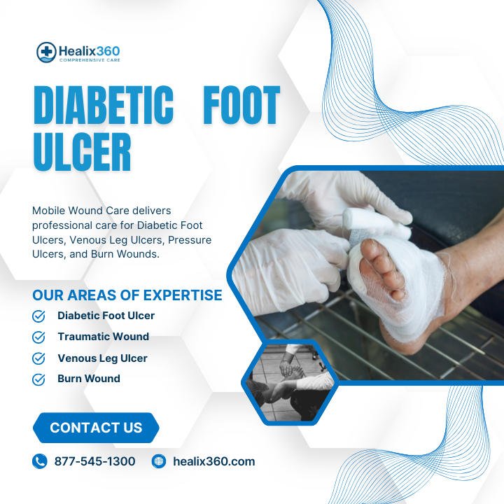 Healthcare professional demonstrating Negative Pressure Wound Therapy on a patient