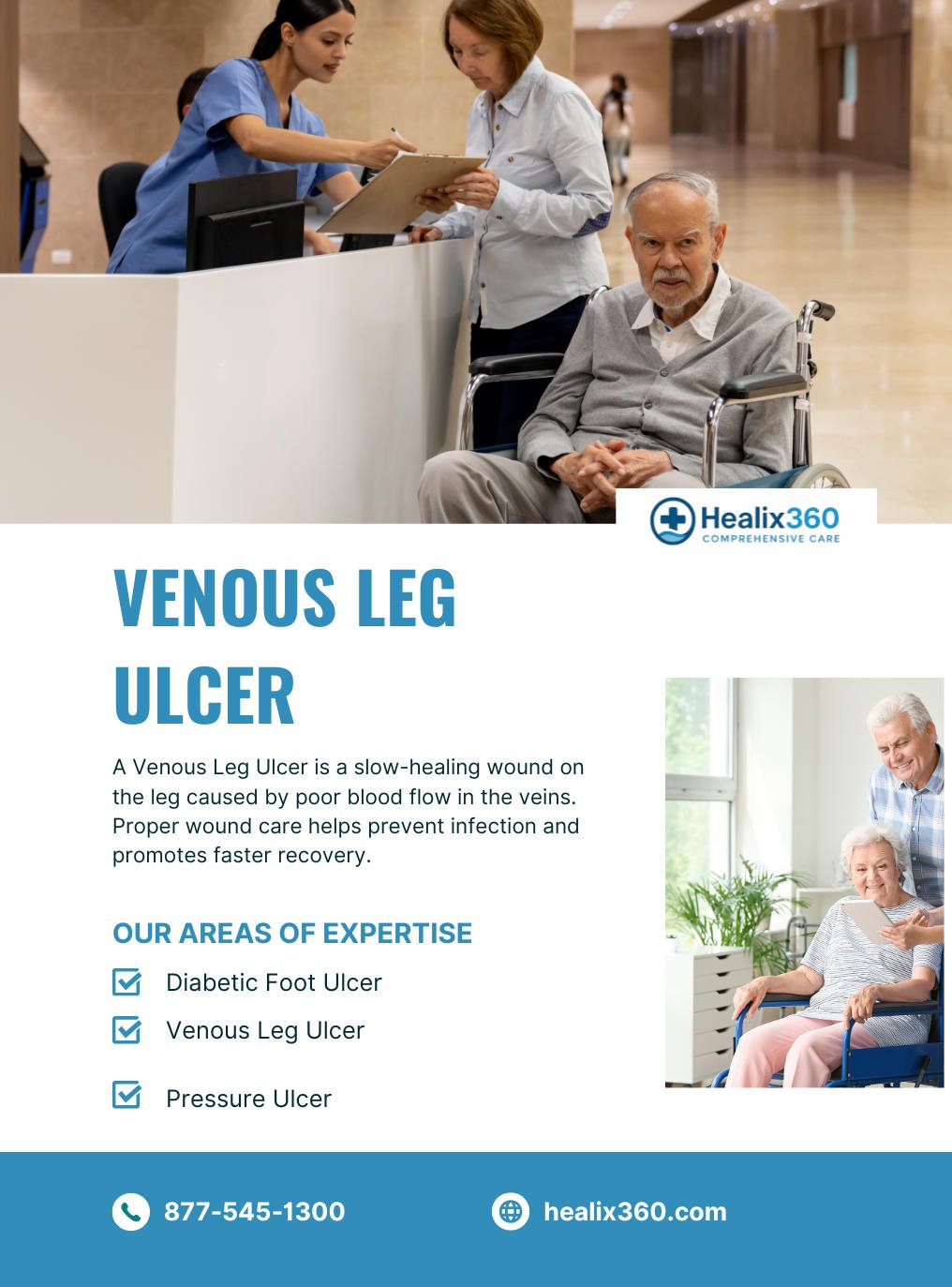 Elderly person performing mobility exercises with healthy food items in the background