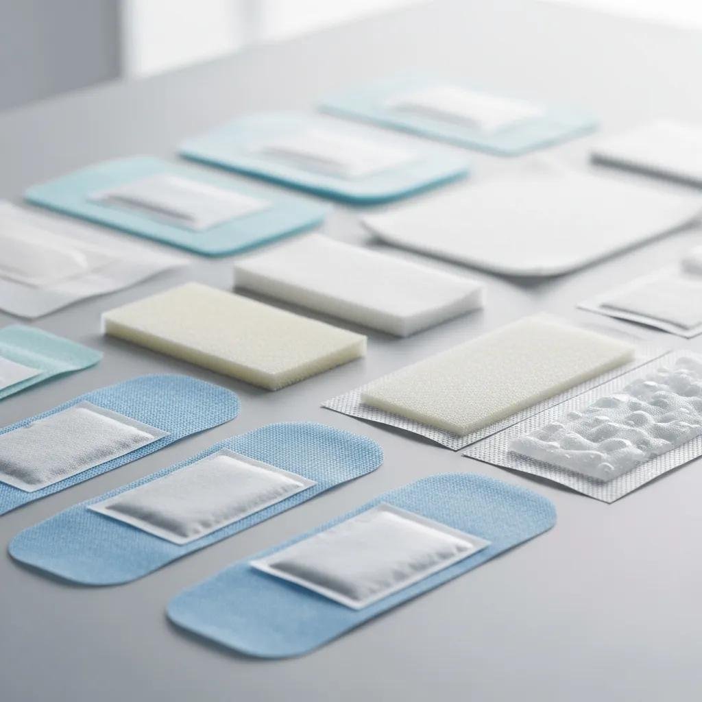 Different types of advanced wound dressings for pressure sore treatment